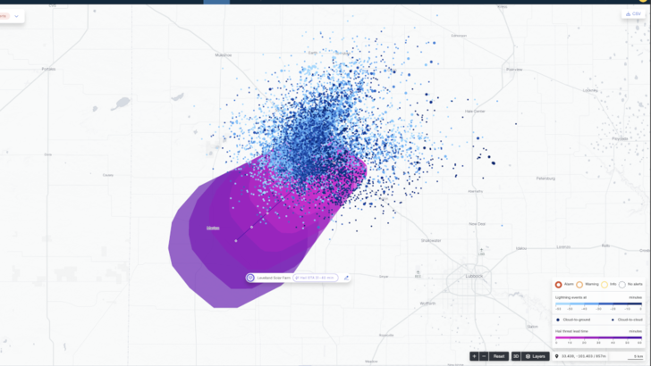 3D visualisation captures storm intensity and geospatial spread for operators
