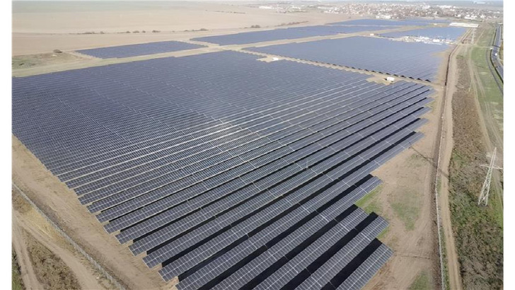 Bird’s-eye view of the Horia 1 Solar Park in Arad
