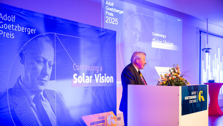 The award named after Adolf Goetzberger is presented each year in recognition of his pioneering work