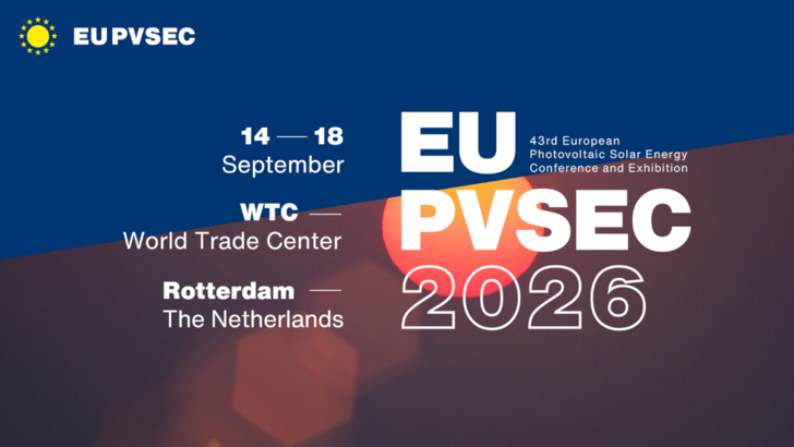 In September 2026 the EU PVSEC takes place in Rotterdam