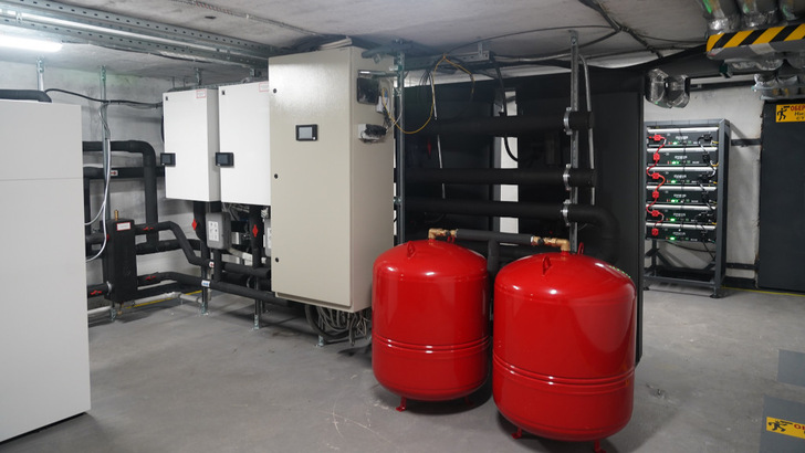 Installation inside the building in Trostianets.