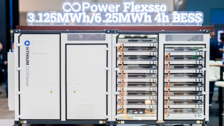 Hithium’s new large-scale battery energy storage system (BESS) on display in Rimini