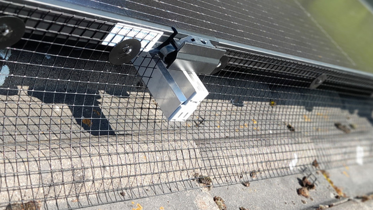 Protection against pesky pigeons with an impenetrable mesh of steel