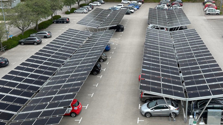Oskarshamn’s prize-winning solar car park