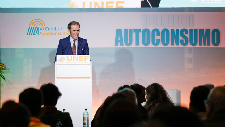 The conversation turns from scale to stability – UNEF President Rafael Benjumea sees self-consumption as key to energy sovereignty