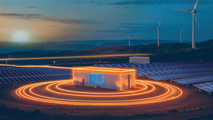 Generation, storage and grid all in one place, lighting effects not included