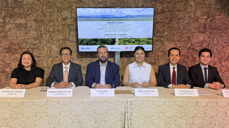 Signing day for Project Luca: the ib vogt and RCBC representatives in Manila