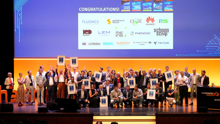 The proud winners of the The smarter E AWARD 2026