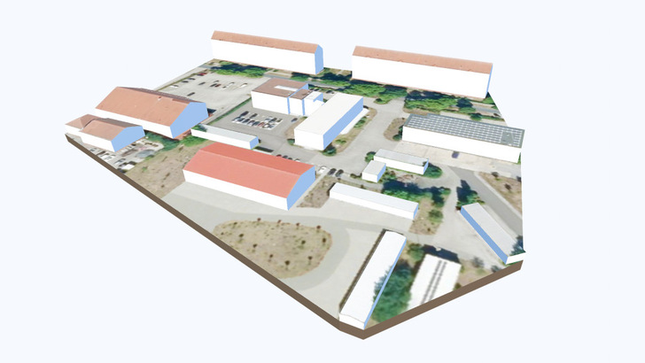 Every roof in a 100 metre radius, imported automatically and waiting for panels