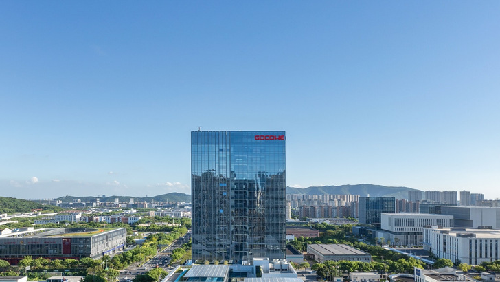 GoodWe's HQ in Suzhou, all glass and sunlight, and one of twelve major PV suppliers chasing a Tier 1 badge