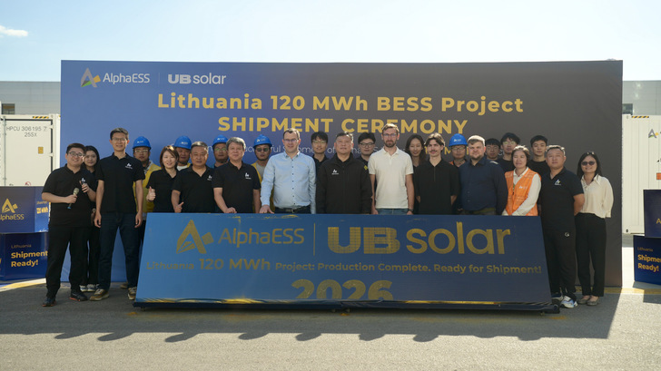 AlphaESS and UB Solar teams mark the end of production for the Jonava battery