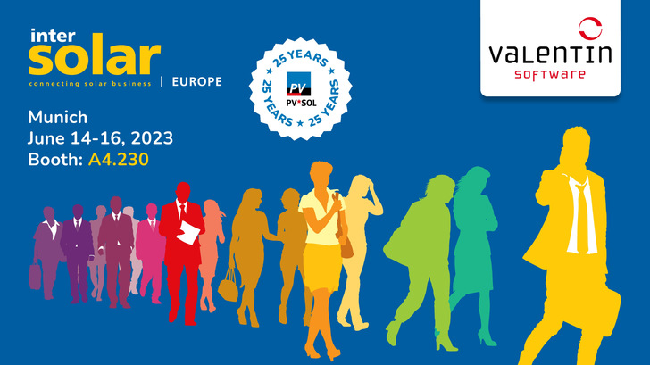 Intersolar Europe 2023 - Valentin presents latest versions of design  software for PV and heat pump systems
