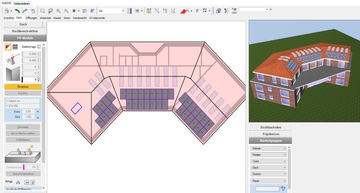 Plan the building and its energy management down to the minutest detail. - © Hottgenroth/ETU Software
