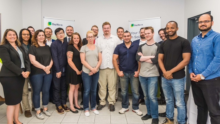 The team staff at National Solar Distributors will are welcome to join their new partners.