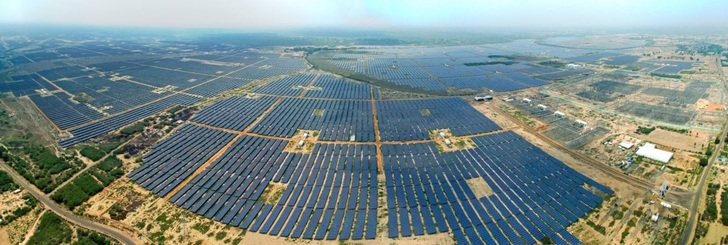 The PV plant was successfully connected to the grid at the first attempt. - © Adani
