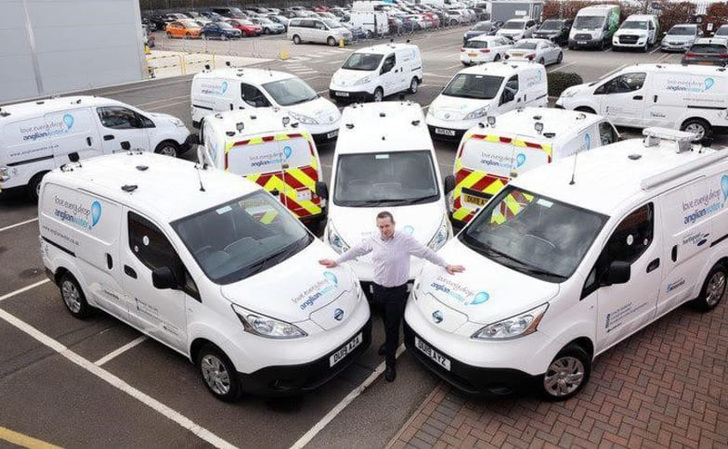 Another way for Anglian Water to decarbonise is to employ fully electric service vehicles. - © Nissaninsider.co.uk
