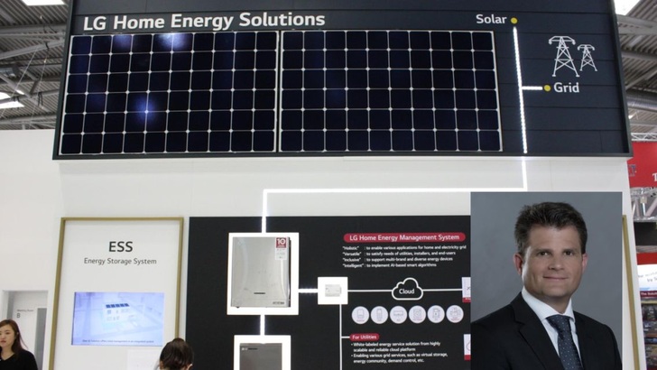 LG’s Michael Harre and the Home Energy Management System.
