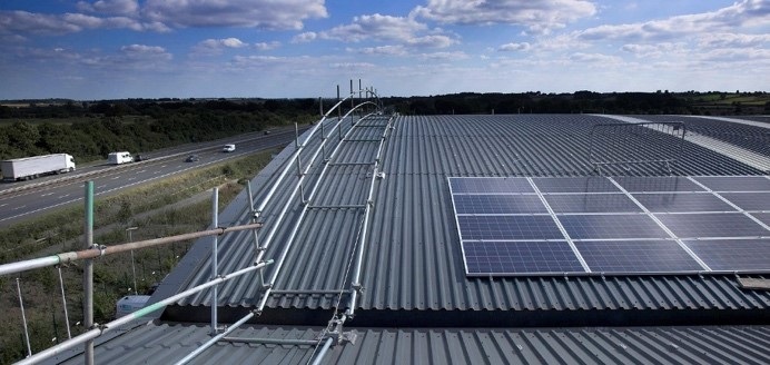 636kW rooftop in Banbury, Oxfordshire - it funds a community benefit fund of Low Carbon Hub.