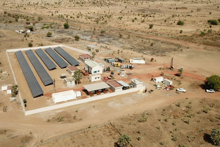 One of the PV-diesel hybrid power installations in Senegal