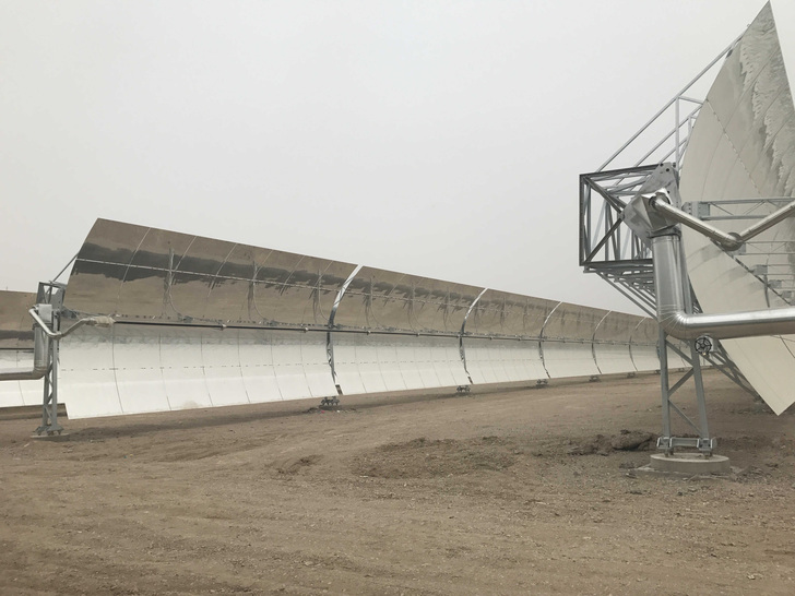 CSP technology, unlike photovoltaics, concentrates sunlight and converts it into heat.