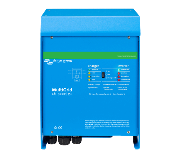 Krannich Solar is now also distributing the Victron Multigrid and MultiPlus battery inverters.