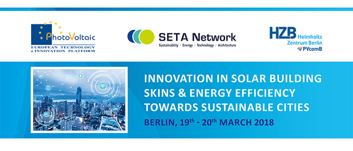 Innovations in solar buildings skins and building integrated photovoltaics are presented and discussed at the conference in Berlin. - © SETA
