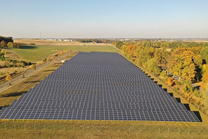A 1,4 MW solar park in Wittstock (Brandenburg) first time offered solar power below the spot market  trading price. - © Wattner
