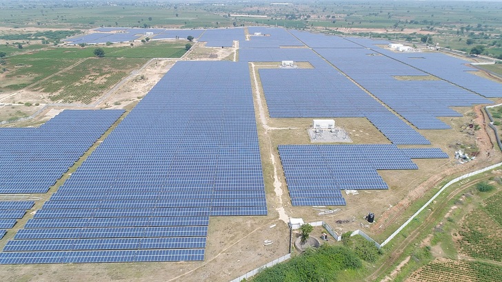 The solar park Telangana II in the southern Indian state of Telangana, among the ones covered by the study. - © Wikipedia Commons
