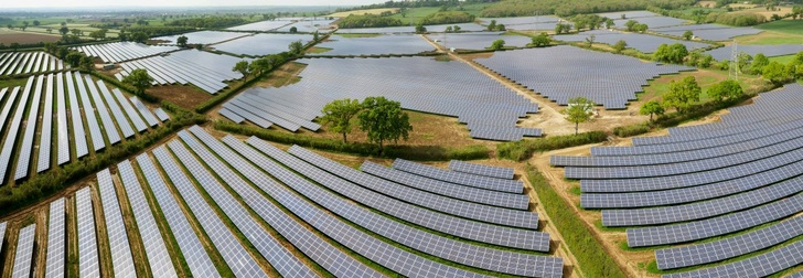 The large solar array needs a high voltage substation for grid connection. - © GOLDBECK
