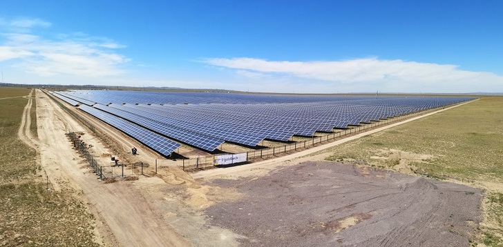 The PV farm of Goldbeck Solar in Akadyr, Kazakhstan was successfully connected to the grid on June 29. - © Goldbeck Solar
