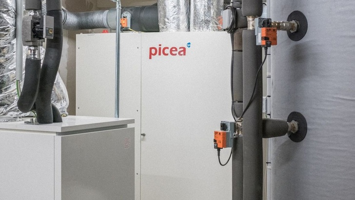 Installation of Picea in a home.