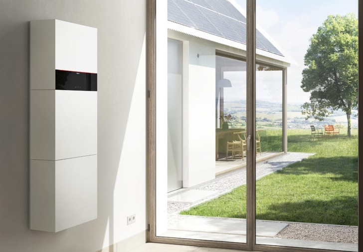 Space-saving, elegant and able to be mounted either on the wall or standing on the floor. - © Viessmann
