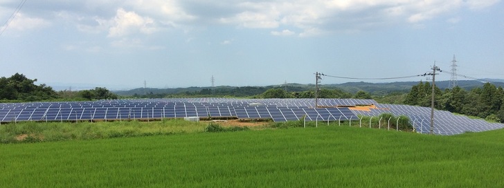 IBC SOLAR solar park with 1.6 MW in the prefecture of Toyama/Japan, 2016.