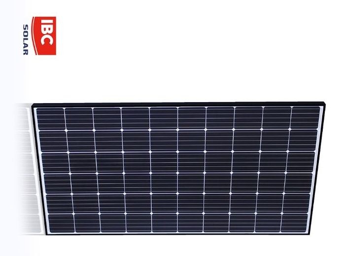 According to IBC the solar module efficiency reaches 18.4 percent.