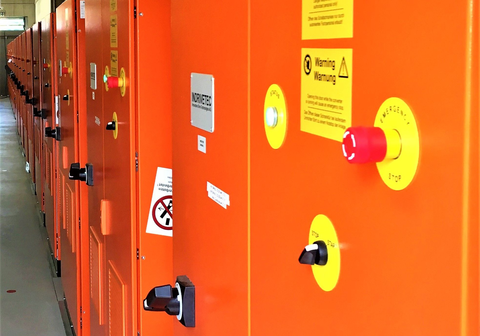 A energy storage system ensures that high quantities of energy can be supplied.