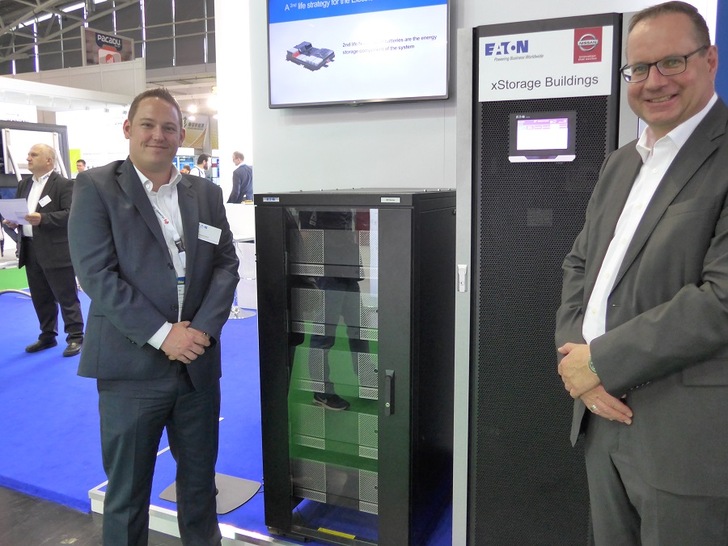 The X-Storage Buildings battery system of Eaton can be scaled up to several megawatts.