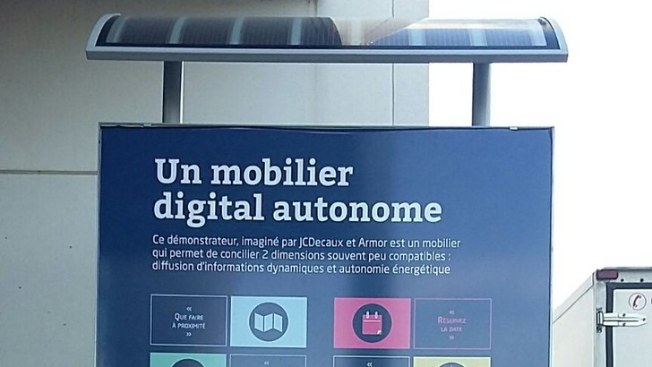 Residents will be able to interact with the screen using their mobile phones.