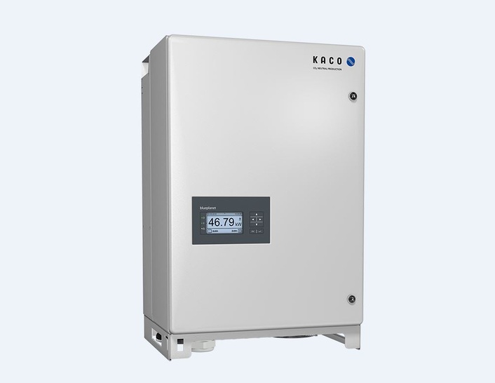 The blueplanet gridsave: a bidirectional battery inverter shows an efficiency of 98.5 percent. - © Kaco new energy
