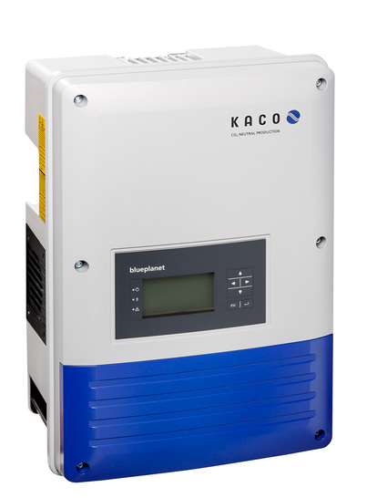 The new blueplanet 3.0 TL3 and blueplanet 4.0 TL3 inverters have two MPP trackers. - © Kaco new energy
