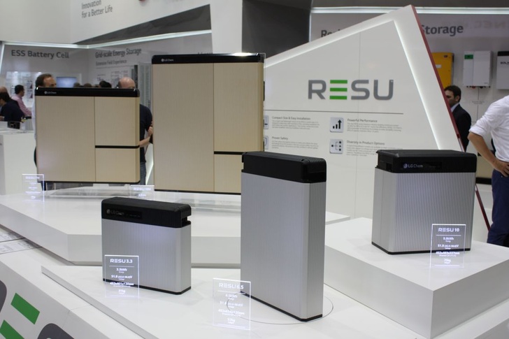 This year LG Chem presented its new energy storage product line RESU.