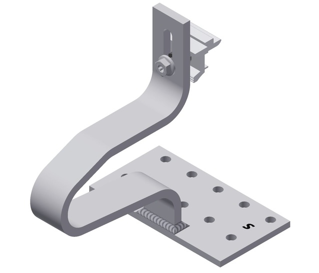 The Schletter roff hooks are made from solid S700MC steel - © Schletter Group
