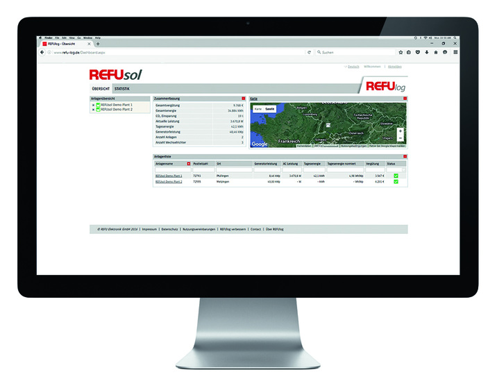 Using the Internet-based tool, the system operator can monitor and analyze this data.