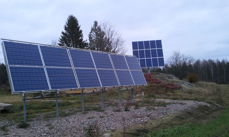 Private ground mount system of Matti Lehtonen in Tuusula, Southern Finland. - © Matti Lehtonen
