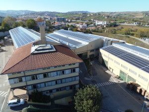 2.400 aleo modules on the rooftop of company Colorificio Sammarinese in San Marino.