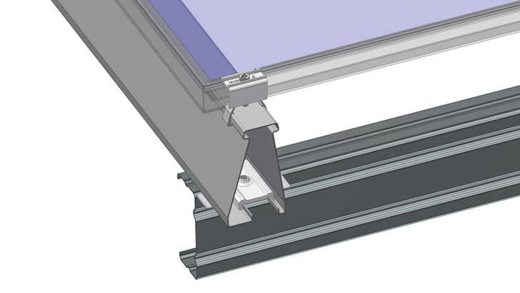 These purlins not only provide stability, but also act as cable ducts. - © Schletter Group
