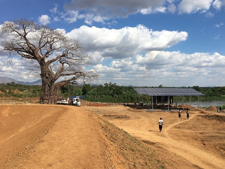 Especially in remote areas with difficult access installing good quality PV products performing for years without any problems is extremely important, like here in Malawi. - © Seine Tech
