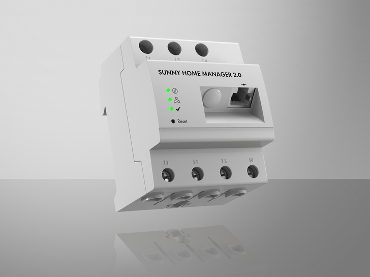 The Sunny Home Manager 2.0 has now integrated the two new functions “power measurement” and “energy management”. - © SMA
