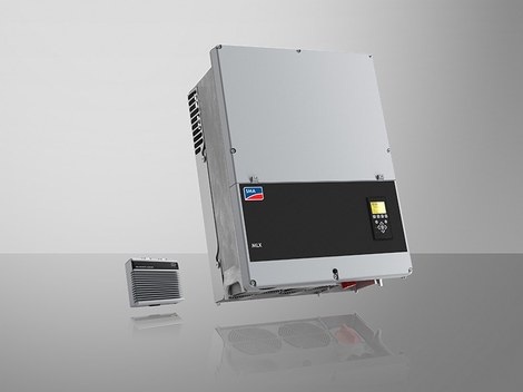 External combiner boxes establish the connection between PV array and inverter.