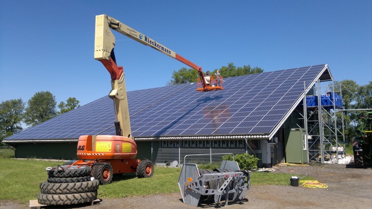 The bigger the solar roof the bigger the cleaning equipment you might need.