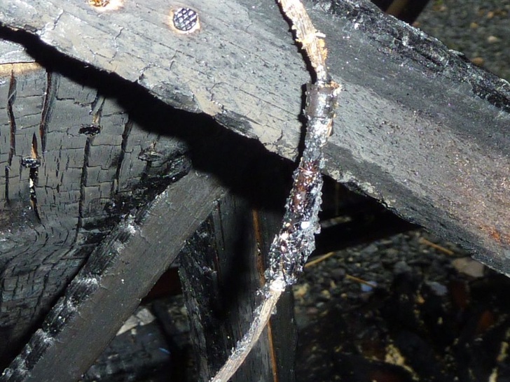 Impressive impact by short circuit and overheating.